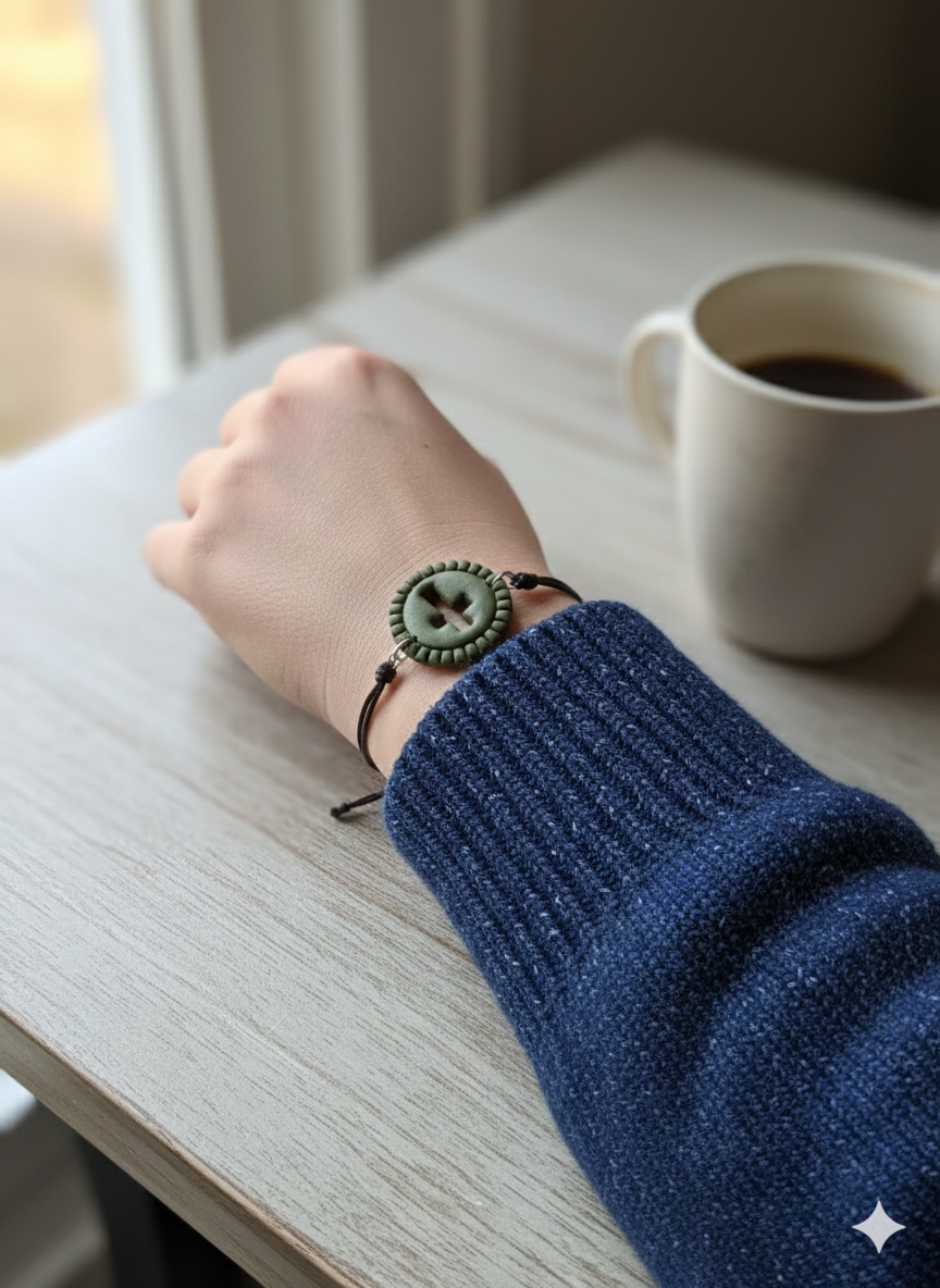 The Cross Collection - Polymer Clay Bracelet With Cross Cutout Charm