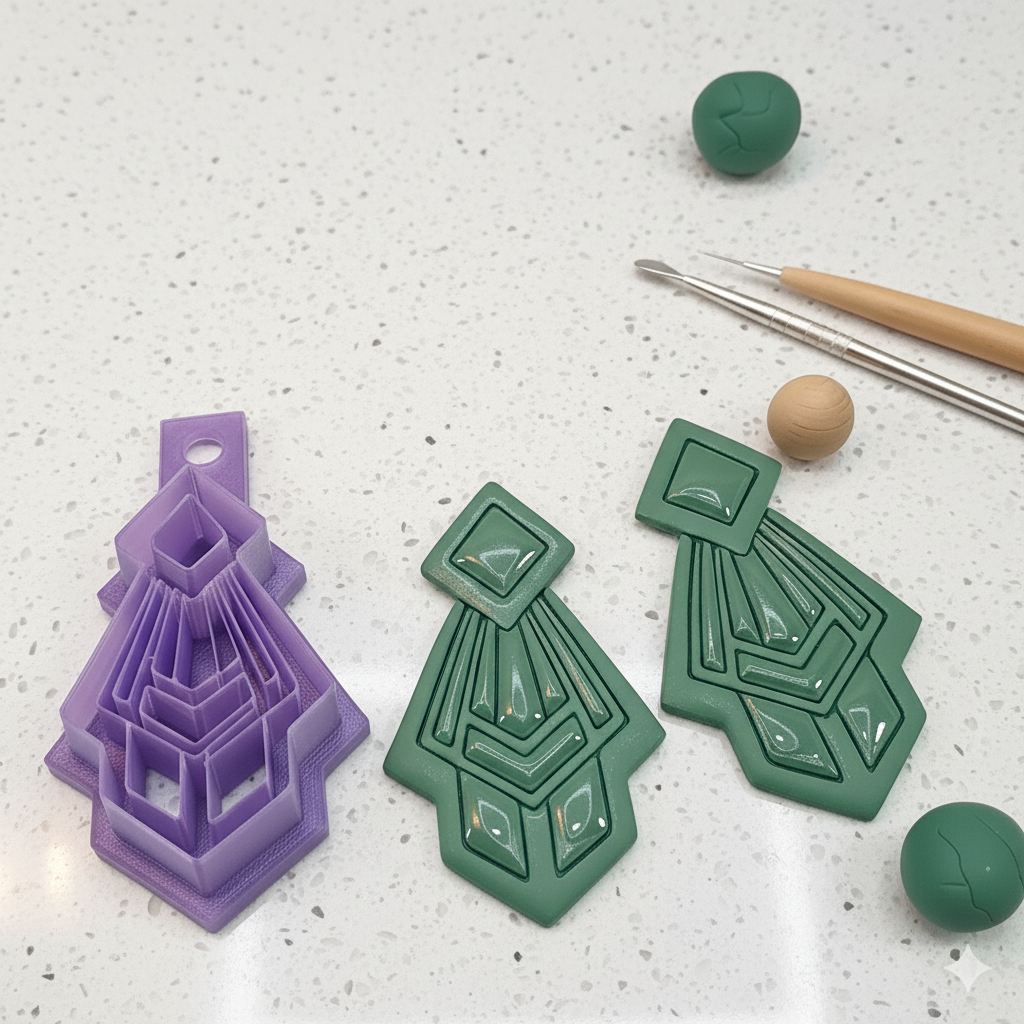 Art Deco Polymer Clay Cutter #4